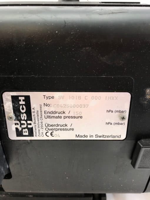 REBUILT BUSCH SECO SV-1016-C-000-IHXX ROTARY VANE VACUUM PUMP (NM1 PT) 2