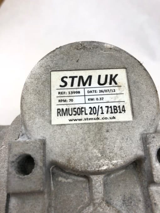 STM UK RMU50FL 20/1 71B14 70RPM 0