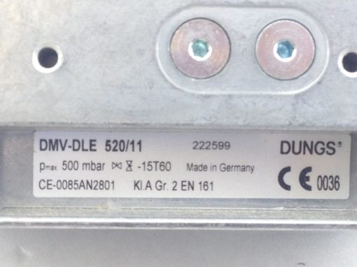 DUNGS 222599 DOUBLE SOLENOID VALVE DMV-DLE 520/11 220-240VAC (B408) 4