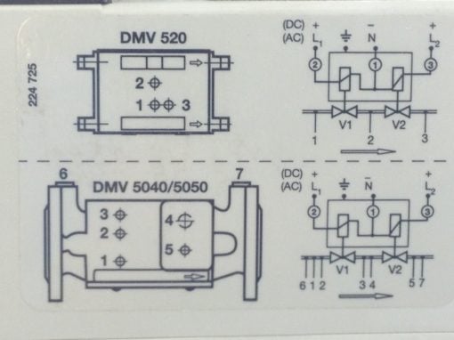 DUNGS 222599 DOUBLE SOLENOID VALVE DMV-DLE 520/11 220-240VAC (B408) 7