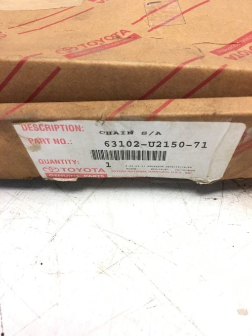 NEW IN BOX TOYOTA FORKLIFT CHAIN SUB-ASSEMBLY, REAR, 63102-U2150-71, (B288) 2