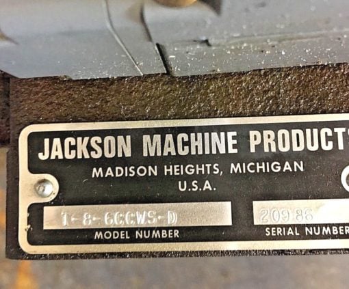 NEW JACKSON MACHINE PRODUCTS T-8-6CCWS-D INDEX TABLE STATION LH RWC, (B228) 4