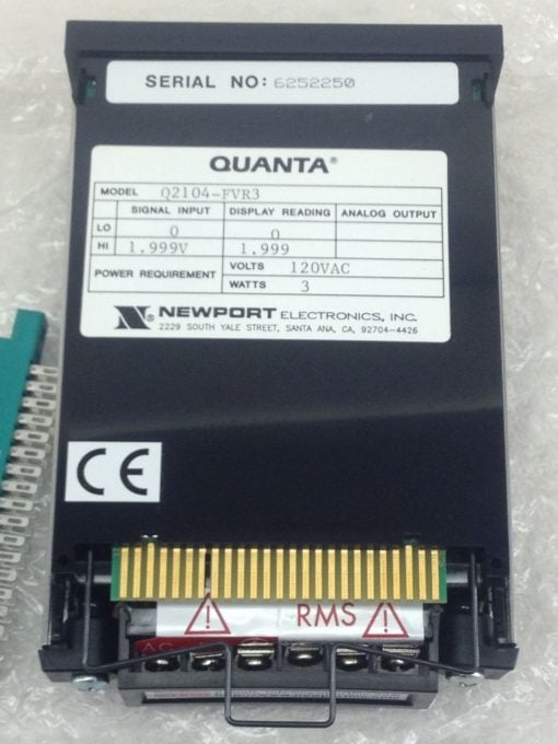 NEW! NEWPORT QUANTA Q2104-FVR3 DIGITAL PANEL VOLTAGE METER I/O DISPLAY (B11) 7