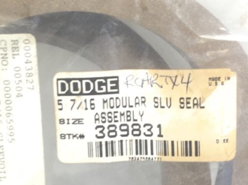 DODGE 389831 5-7/16” MODULAR SLEEVE SEAL ASSY (H29) 2