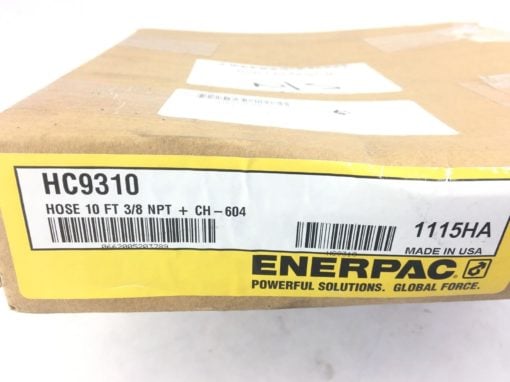 ENERPAC HC9310 HOSE 10FT 3/8 NPT +CH -604 (B458) 5