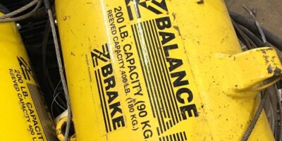 USED ZIMMERMAN BW020120 AIR BALANCING UNIT, 200 LLB POUND CAP AT 100 PSI, (NP10) 1