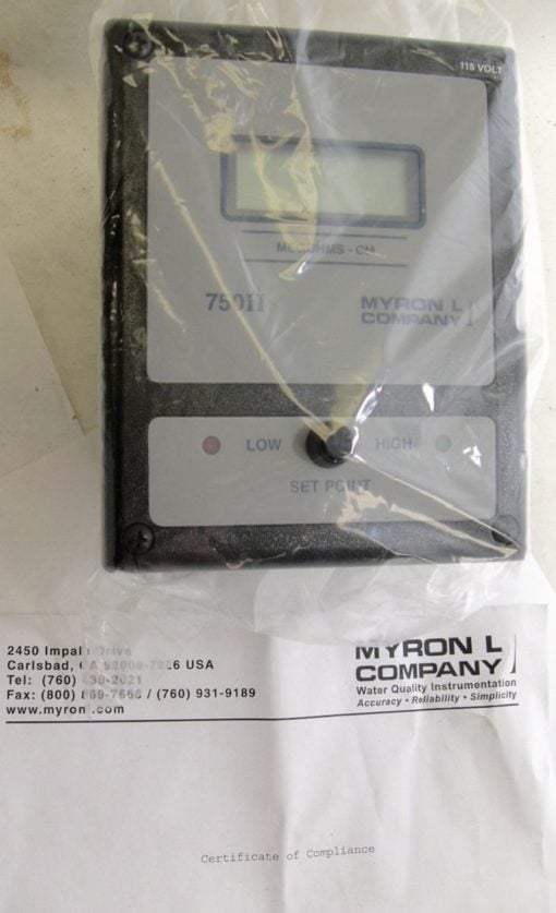 NEW IN BOX MYRON L 753ii-11 CONDUCTIVITY RESISTIVITY CONTROLLER (B193) 2