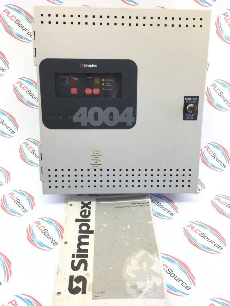 SIMPLEX 4004-9101 FIRE ALARM CONTROL PANEL with KEY 841-992