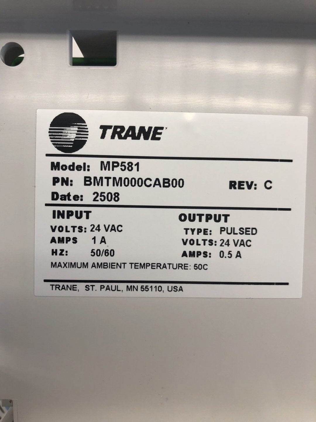 Trane Bmtm000cab00 Motherboard Controller