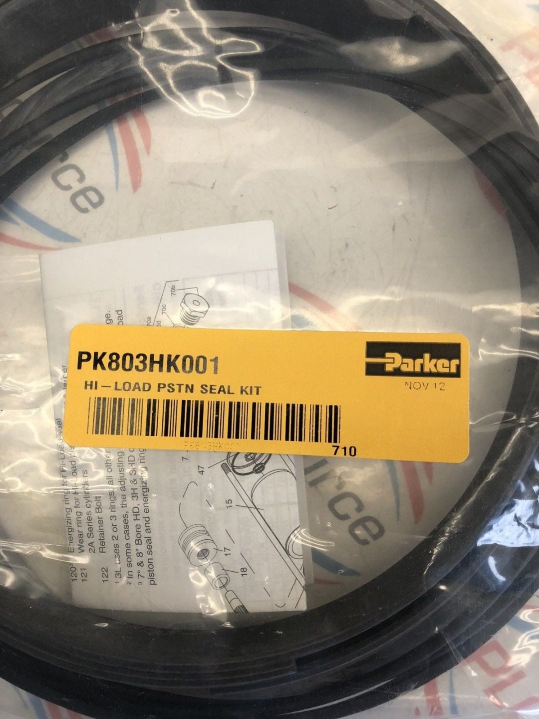 PARKER PK803HK001 HI-LOAD PISTON SEAL KIT