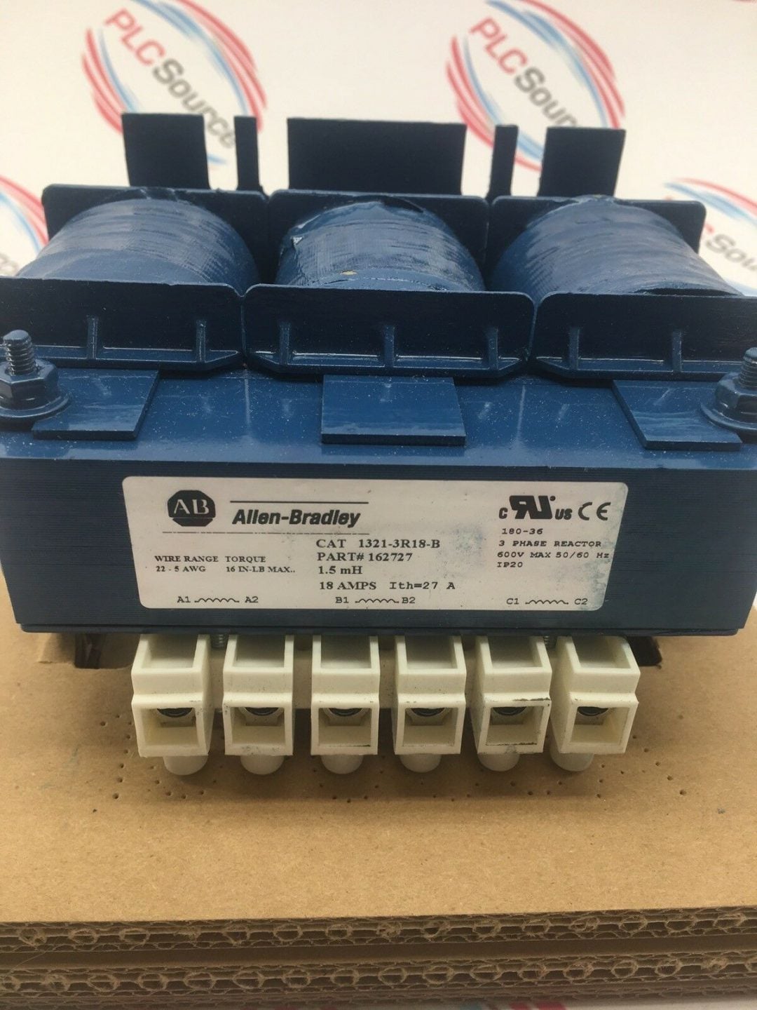 ALLEN BRADLEY 1321-3R18-B SERIES A 3 PHASE REACTOR