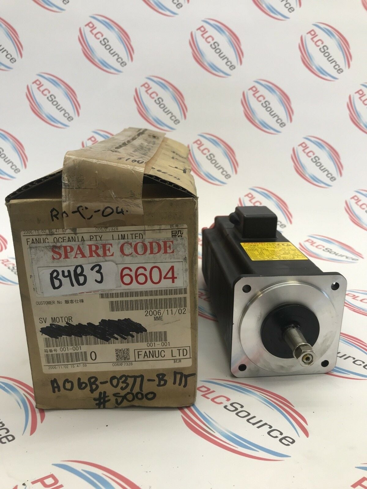 FANUC ROBOTICS A06B-0377-B175 SERVO MOTOR AM2.5/3000