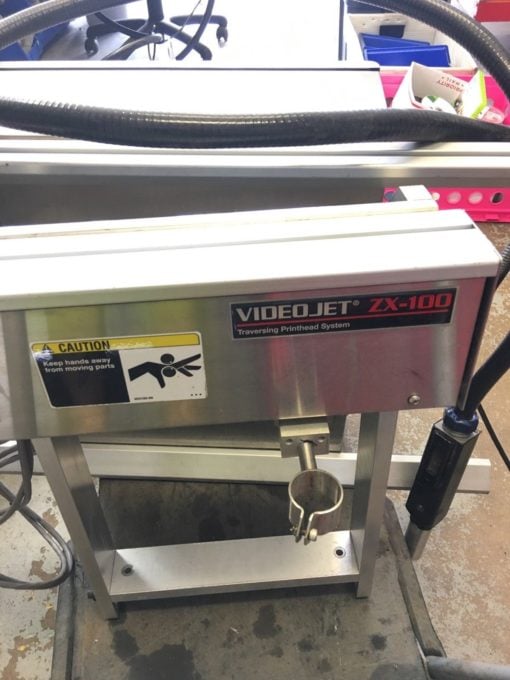 VIDEOJET 1310 INK JET PRINTER W/ ZX-100 & TSA TRAVERSING PRINTHEAD SYSTEM (B113) 10