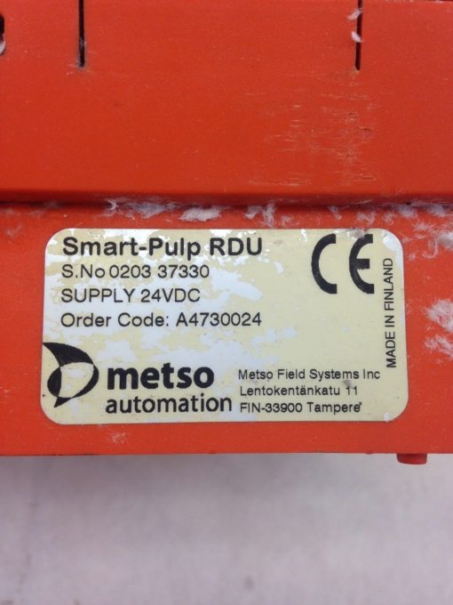 METSO AUTOMATION SMART-PULP RDU CONSISTENCY TRANSMITTER A4730024 (B448) 2