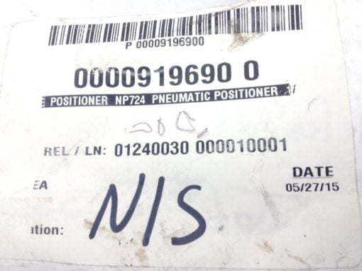 NELES METSO NP724/J30 PNEUMATIC POSITIONER (B450) 4